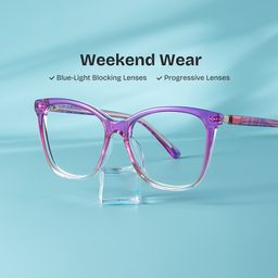 Gage Purple Butterfly Glasses0