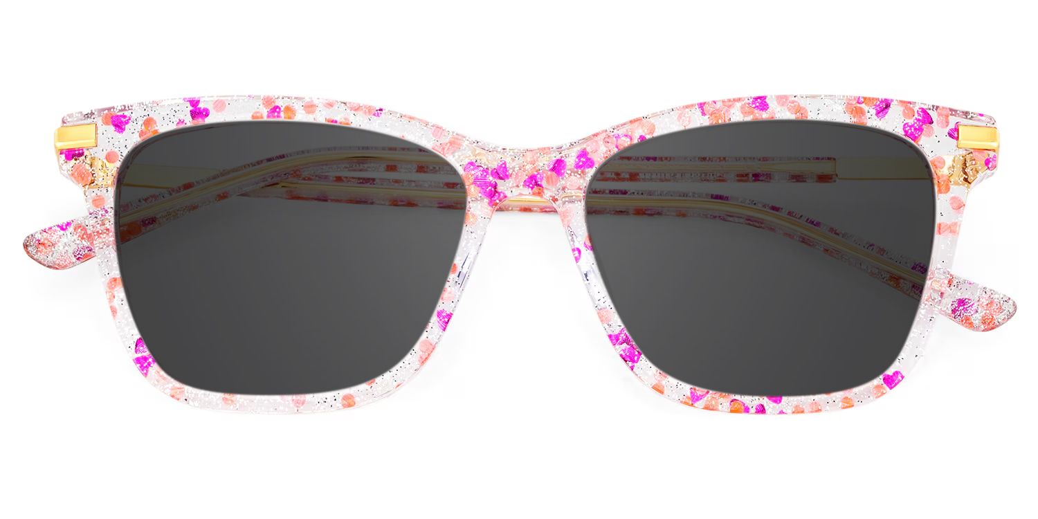Eliot Rectangle Eyewear with Pink1