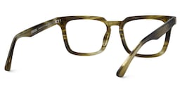 Bashir Rectangle Brown Glasses5