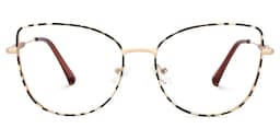 Seisay Cateye Black-Gold Glasses0