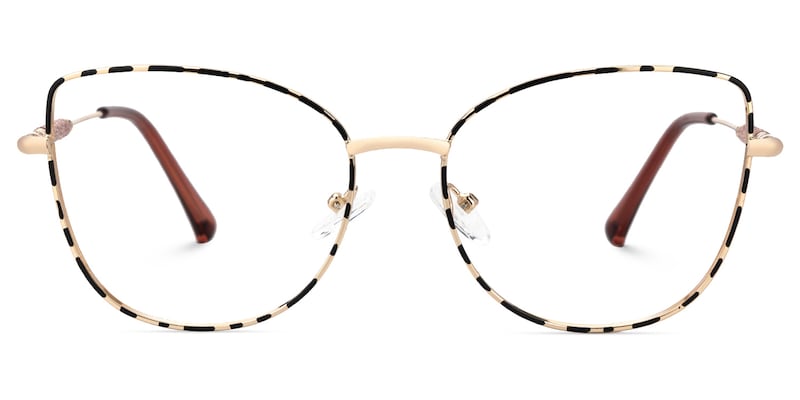 Seisay Cateye Black-Gold Glasses