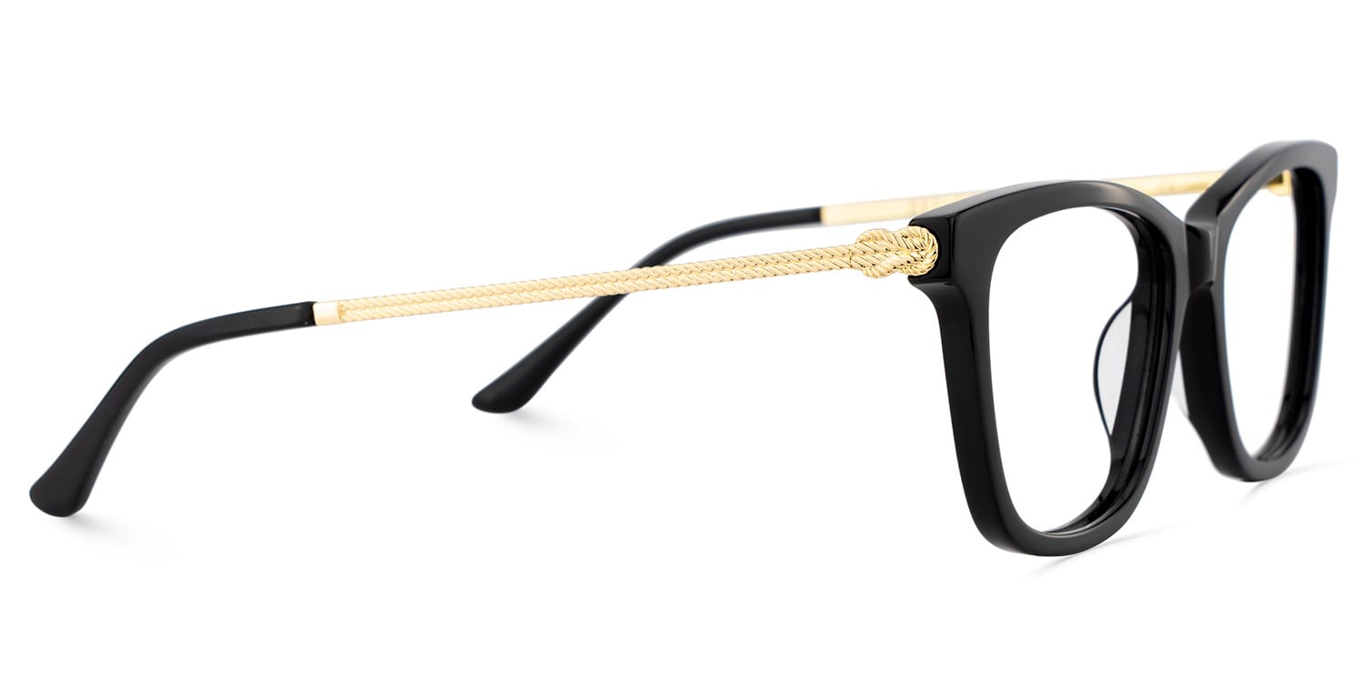 Vibert Rectangle Black Glasses4