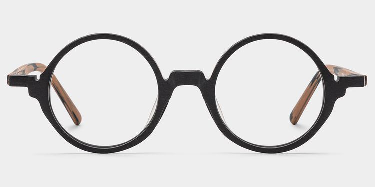 Otto Round Black Glasses