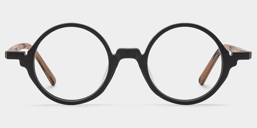 Otto Round Black Glasses