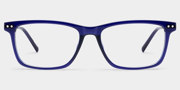 Eleanor Rectangle Blue Glasses