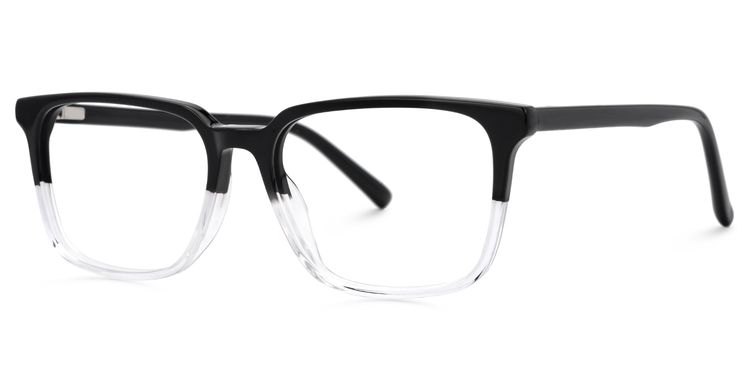 Barnhill Square Black-Clear Glasses