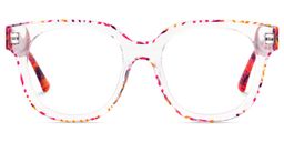 Jett Square Red Clear Glasses1