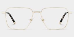 Ashley Gold Square Glasses1