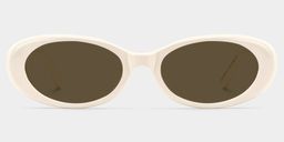 The 90s White Oval Glasses1
