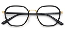 Mitchell Geometric Black Glasses2