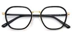 Mitchell Geometric Black Glasses2