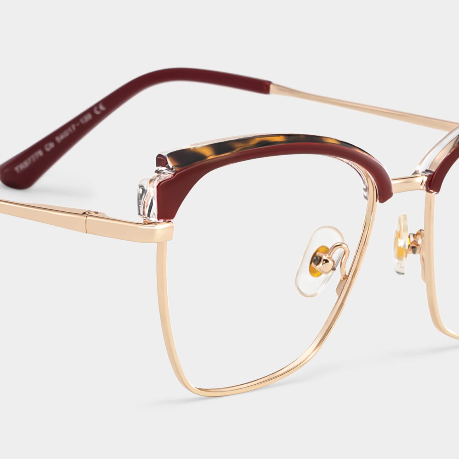 Phoebe Browline Red Frame Eyeglasses for Woman| ZEELOOL5