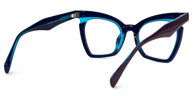 Aubrey Cateye Blue Glasses3