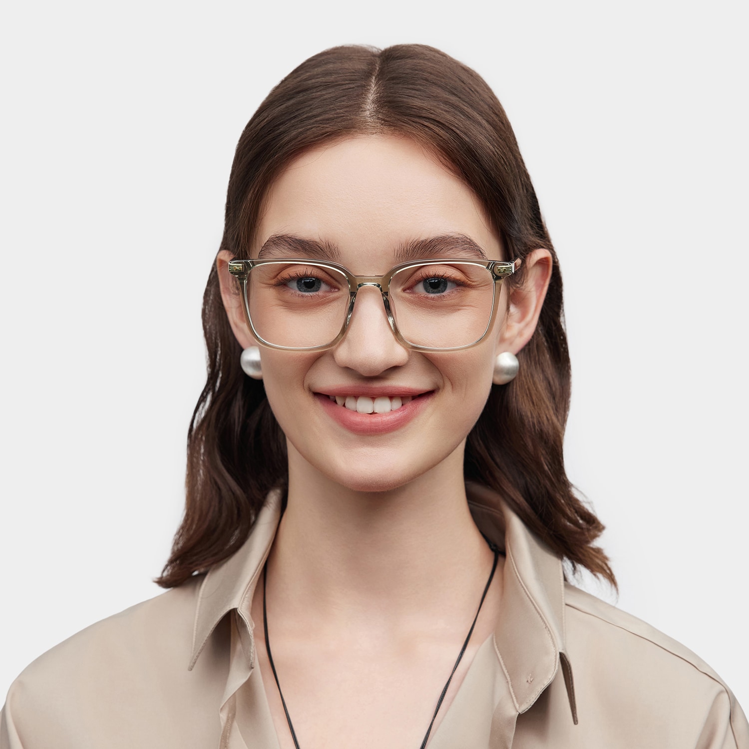 zoeページ Zoe Green Frame Glasses with Square Frame Online | ZEELOOL