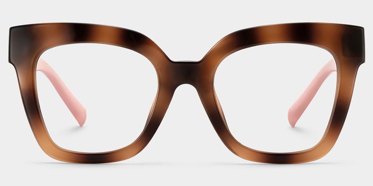 Malcolm Burnt-Umber Square Glasses