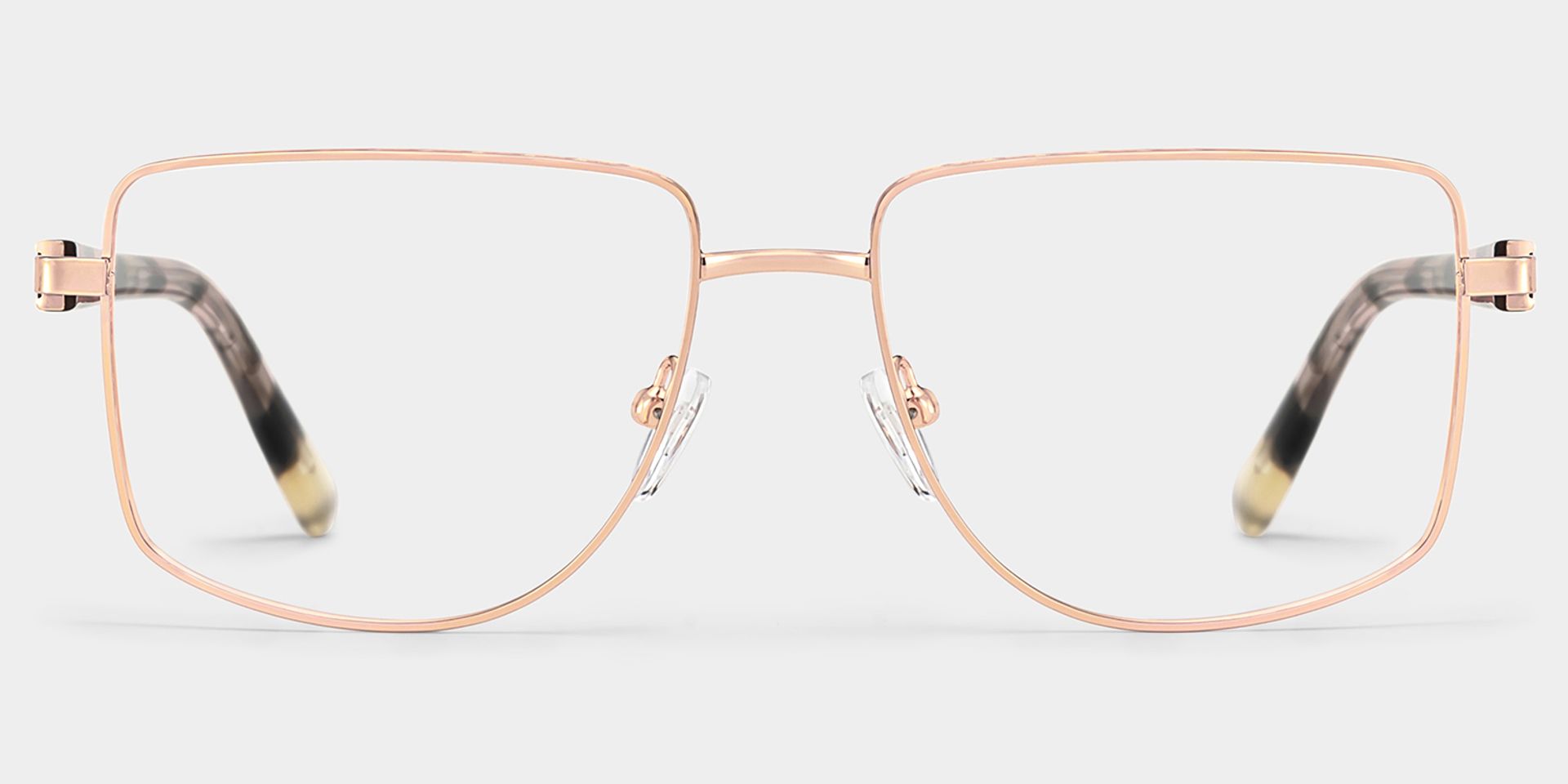 Geometric pattern Eyeglasses- Felicity Metal Frame Glasses1