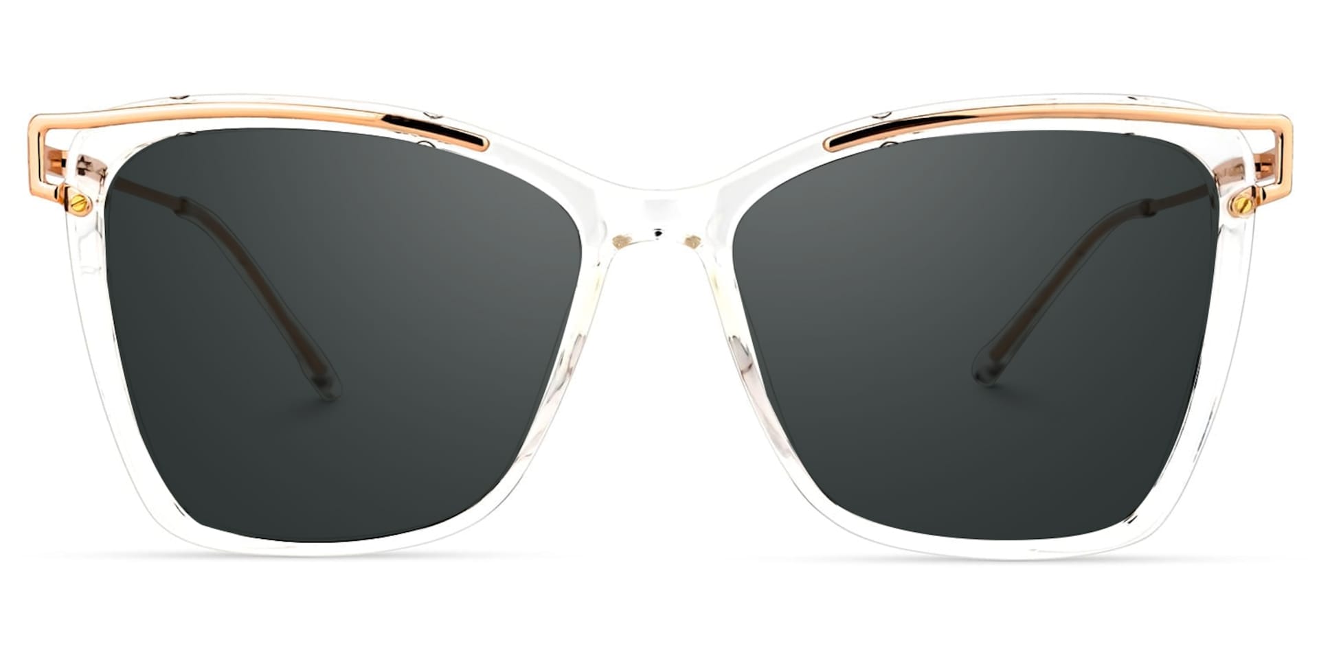 Krystle Square Crystal Frame Sunglasses | Zeelool Optical0