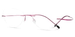 Evelyn Cat Eye Pink Glasses1