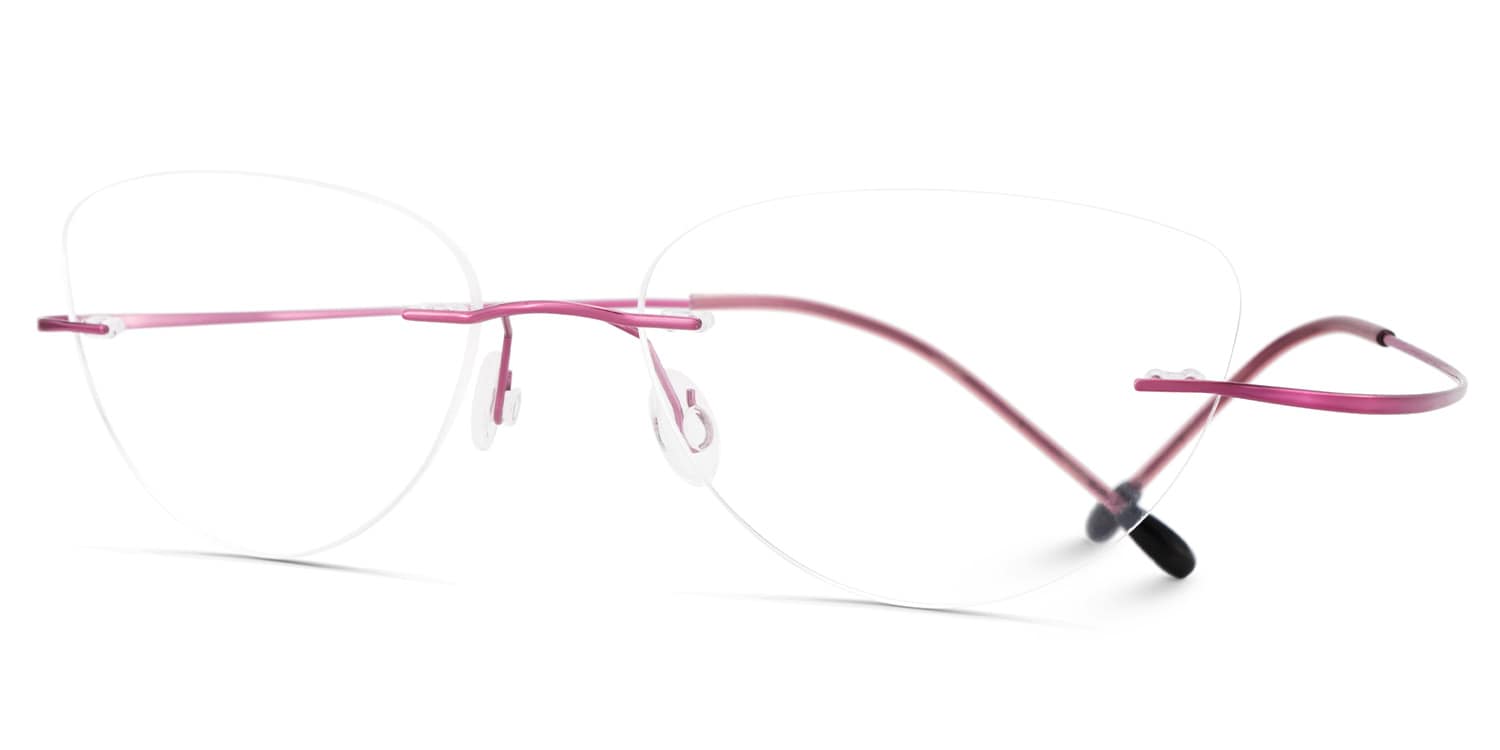 Evelyn Cat Eye Pink Glasses1