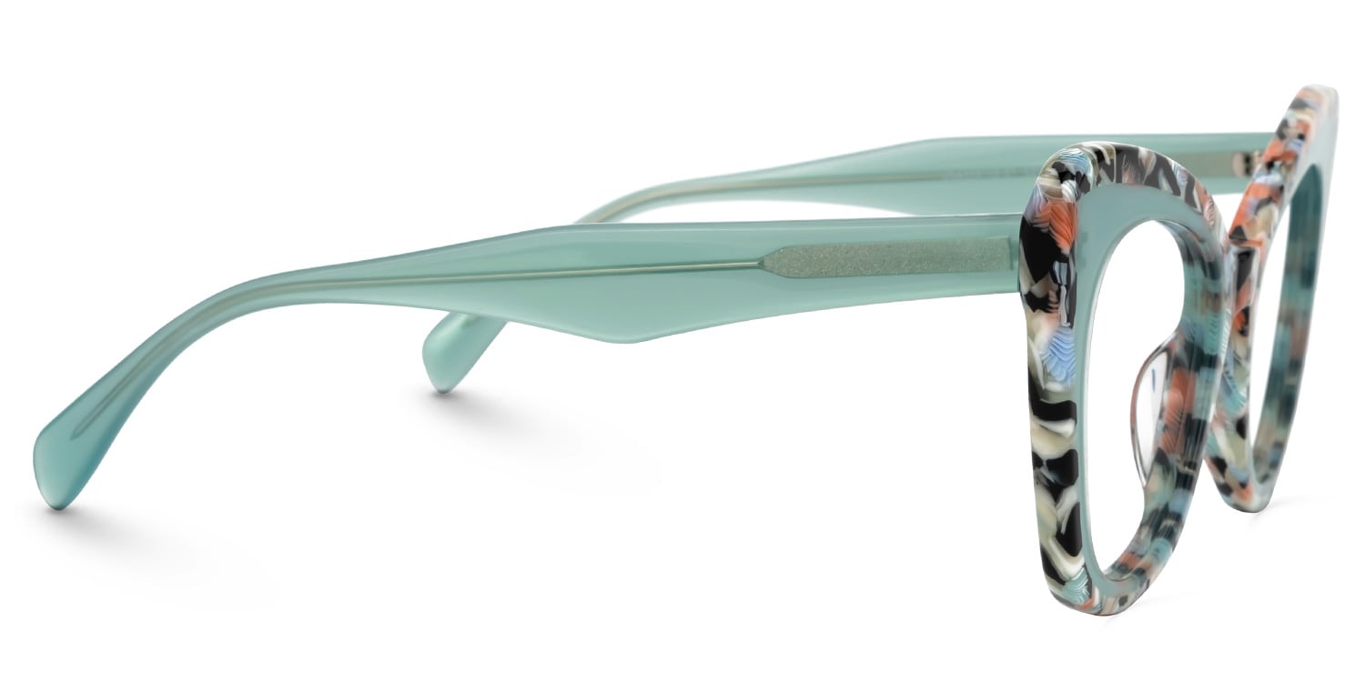 Dunkley Cateye Green Glasses2