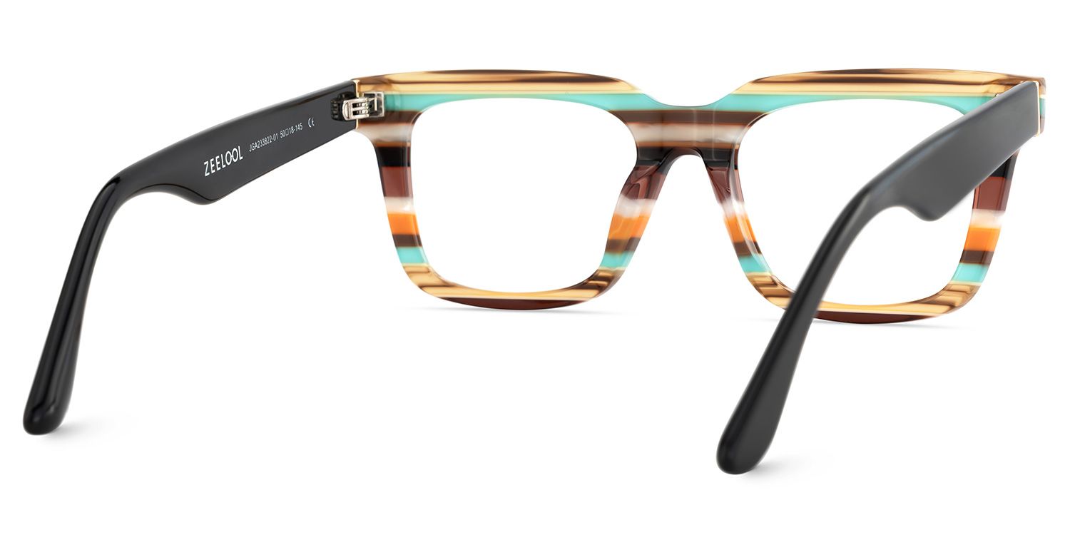 Lauffer Acetate Multicolor Frame Glasses with Square Shape | Zeelool5