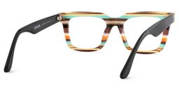 Lauffer Multicolor Rectangle Glasses5