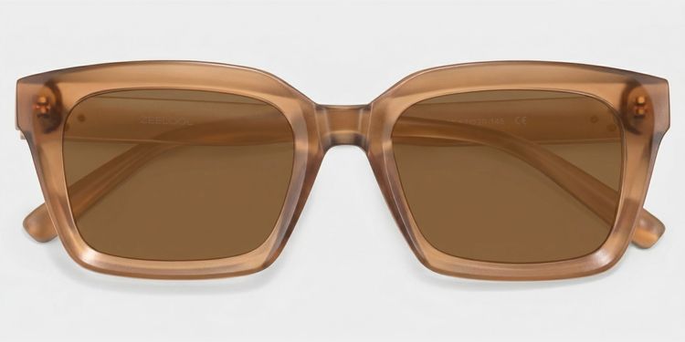 Marley Beige Rectangle Glasses
