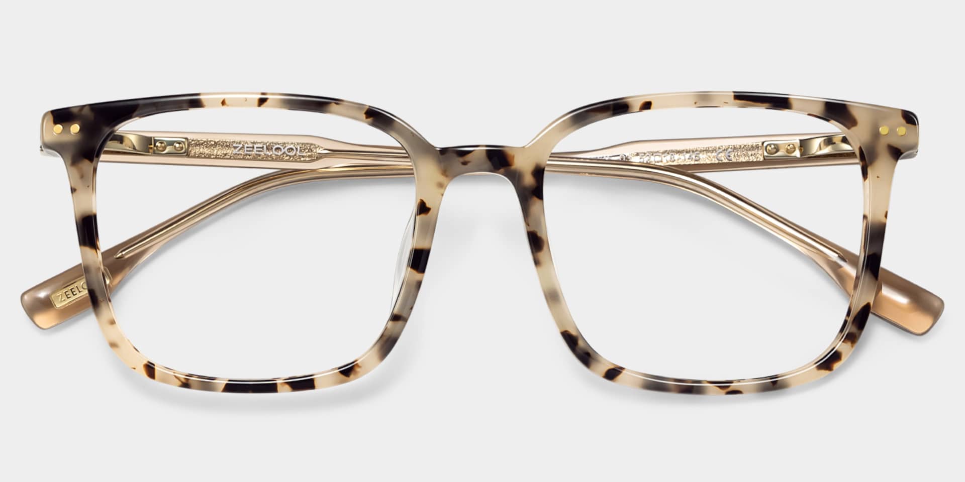 Zoe Tortoise Frame Glasses with Square Frame Online | ZEELOOL6