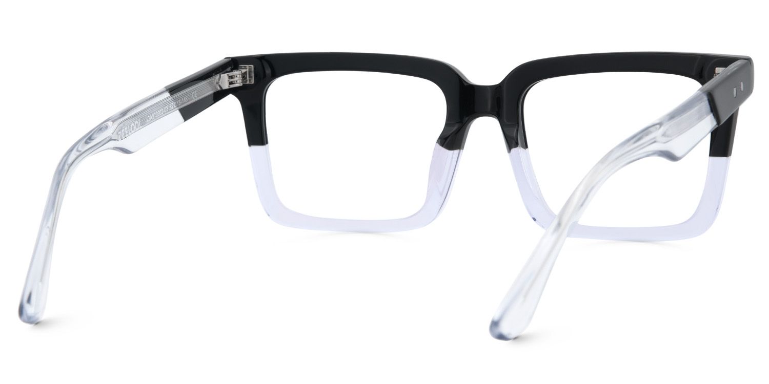 Black Clear Square Frame Glasses - Hattie on Sale | Zeelool4