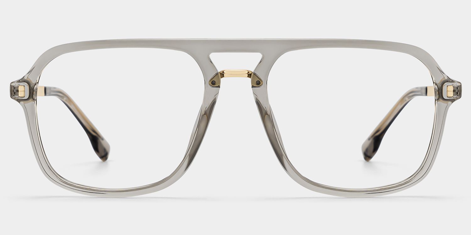 Aviator Kilworth Gray Glasses deals -Zeelool Glasses