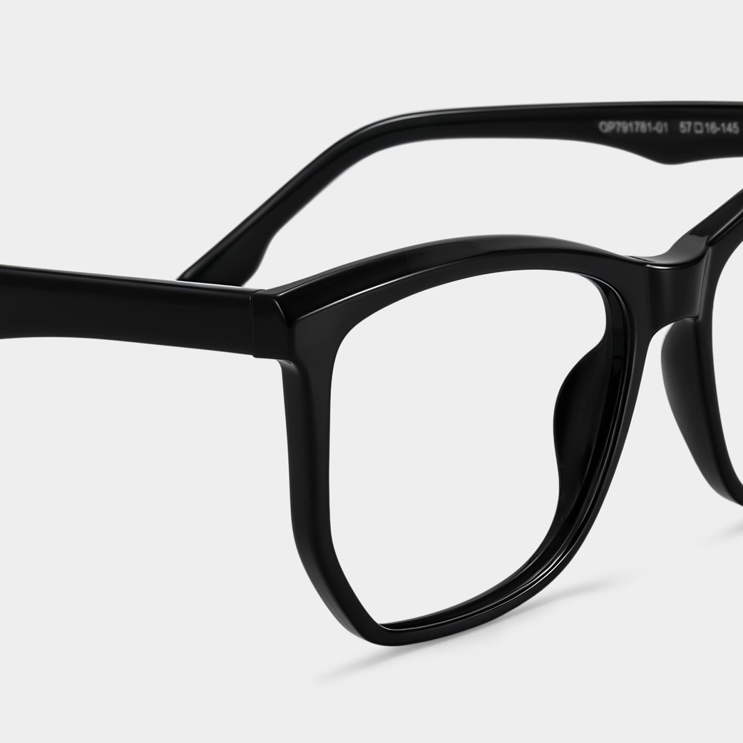 Libby Geometric Black Eyeglasses with Smooth Frames4