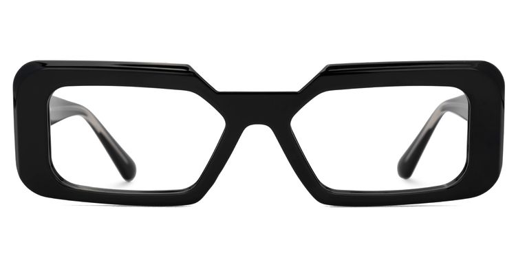 Tasew Rectangle Black Glasses