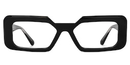 Tasew Rectangle Black Glasses0