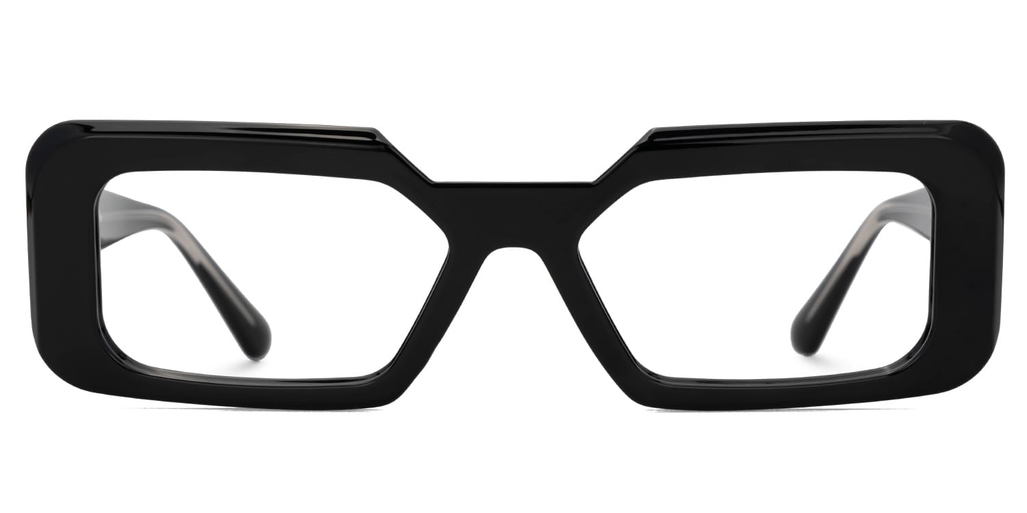 Tasew Rectangle Black Glasses