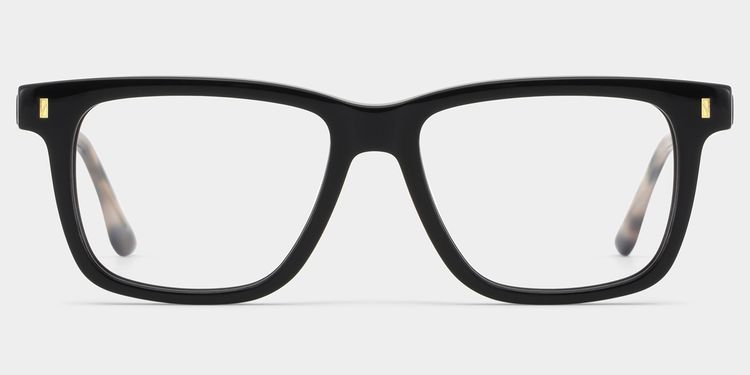 Travis Rectangle Black Glasses
