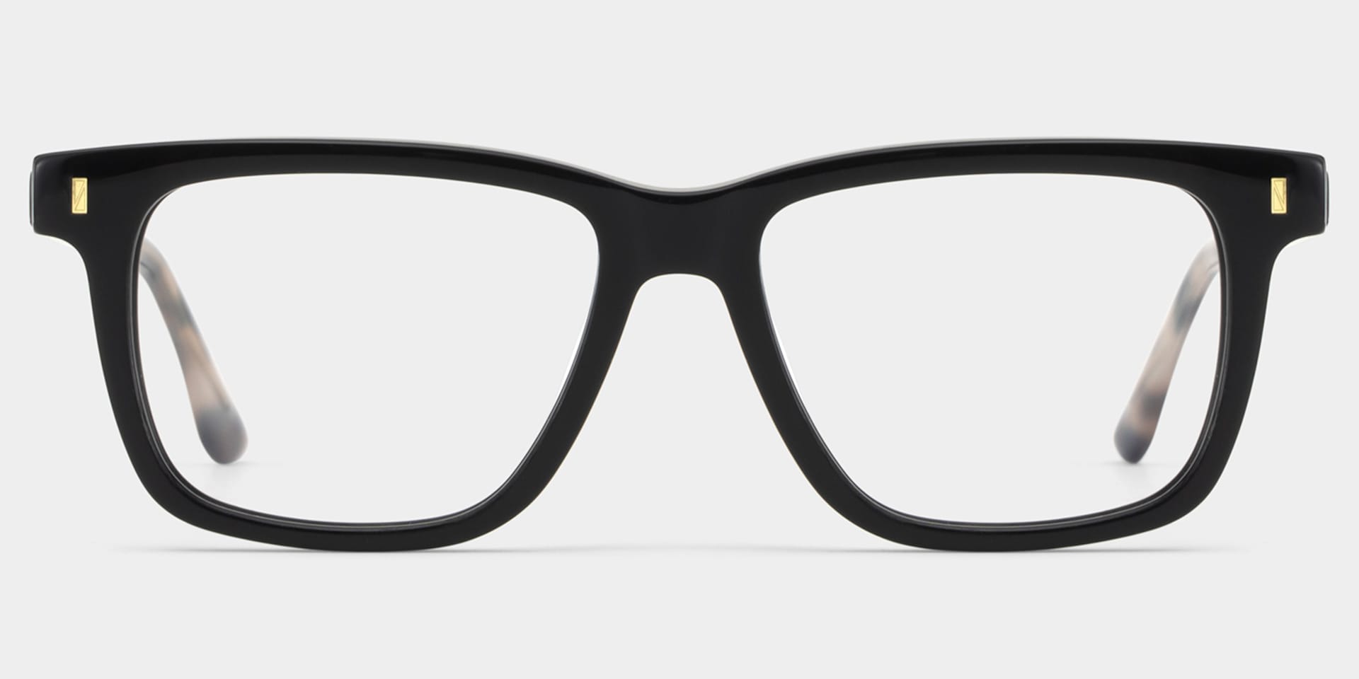 Rectangle Black Eyeglasses- Travis Acetate Frame Glasses1
