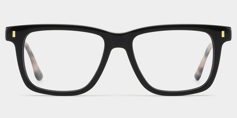 Travis Black Rectangle Glasses