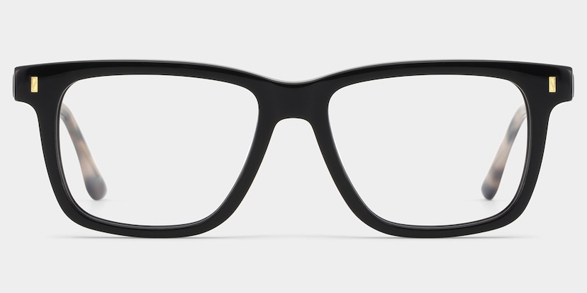 Travis Rectangle Black Glasses