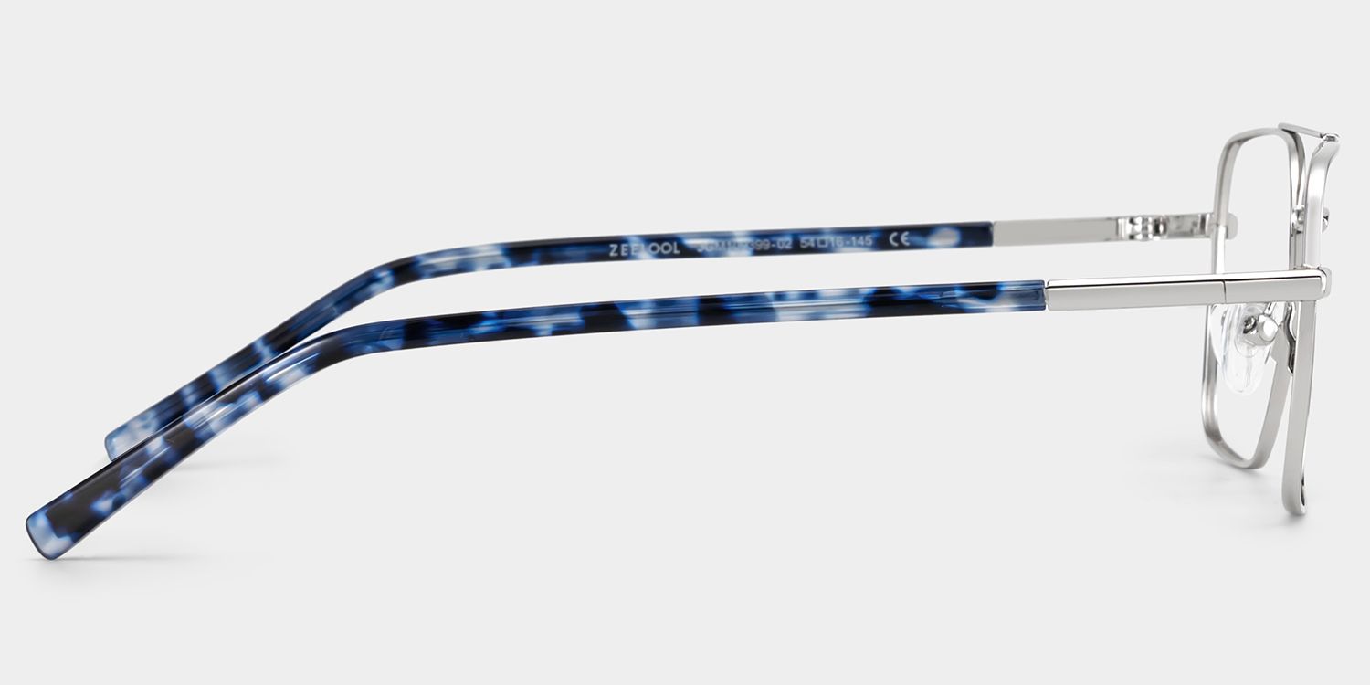 Iris Silver Frame Glasses with Aviator Frame Online | ZEELOOL5