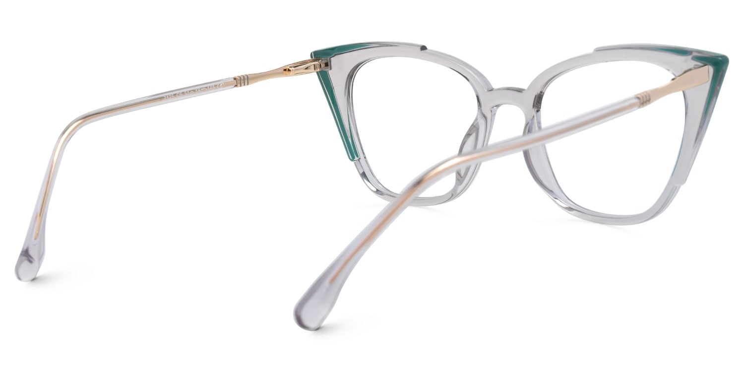 Cateye Darielle Gray Glasses deals -Zeelool Glasses3