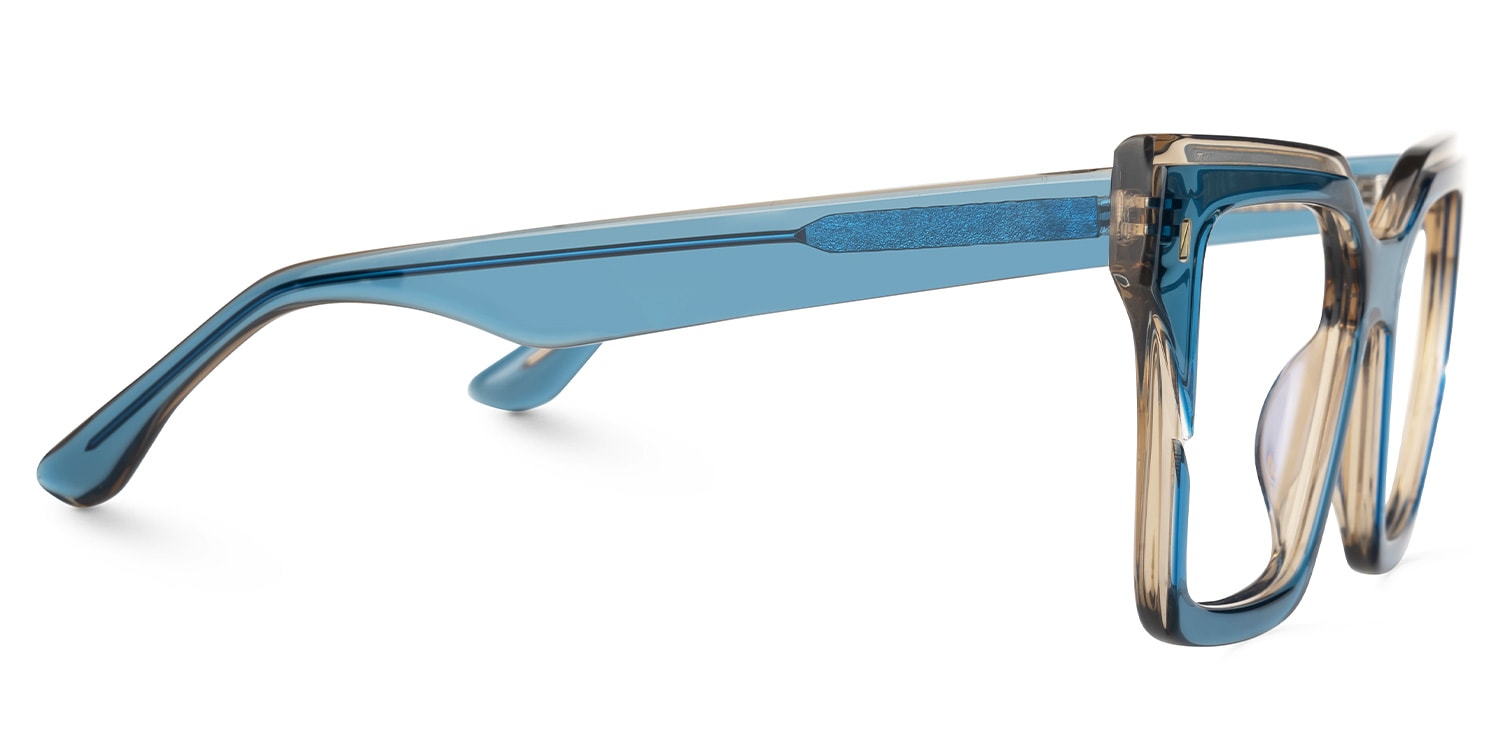 Square Jhordy Blue Glasses deals -Zeelool Glasses
