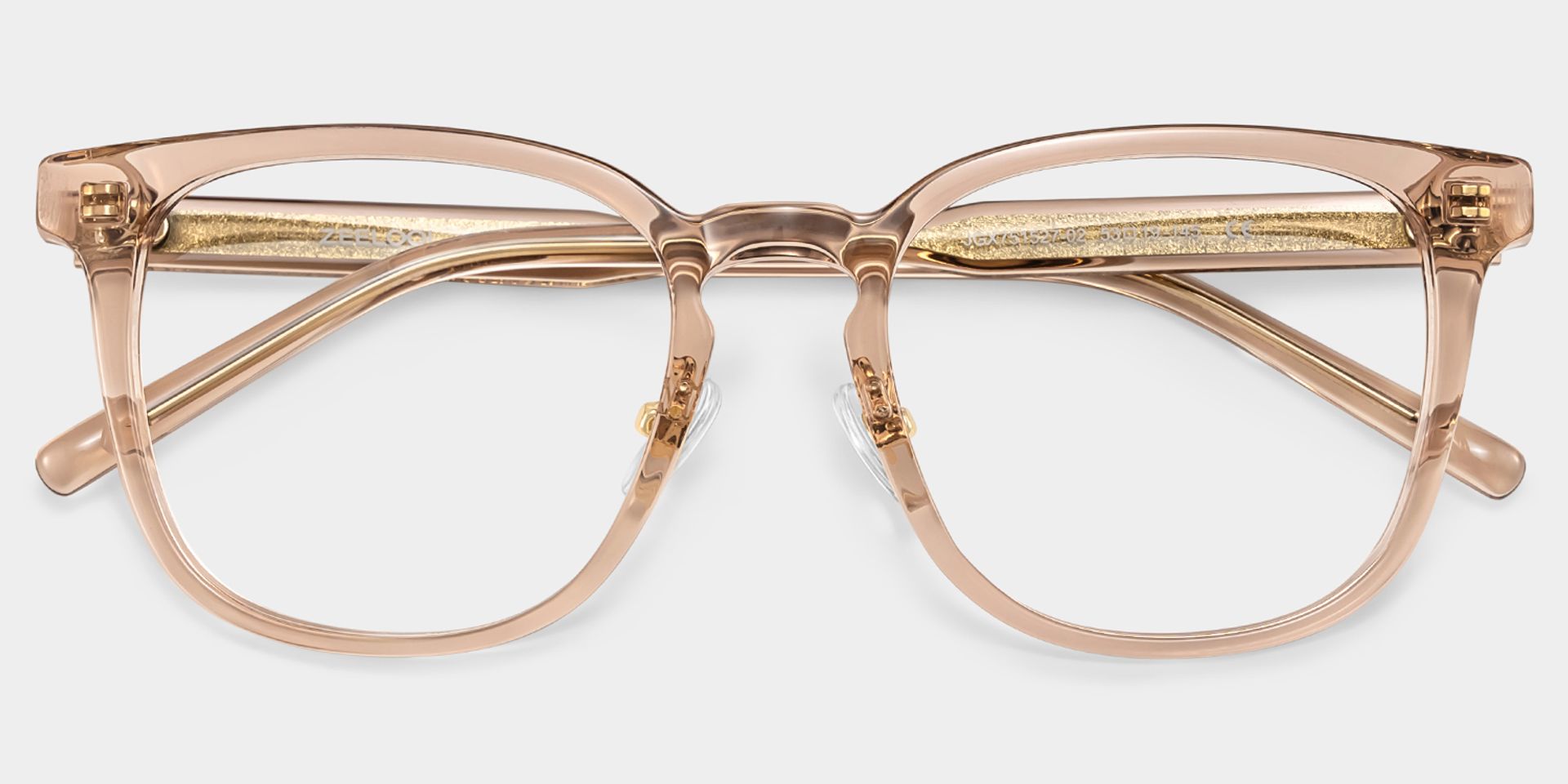 Hailey Beige Frame Glasses with Square Frame Online | ZEELOOL2