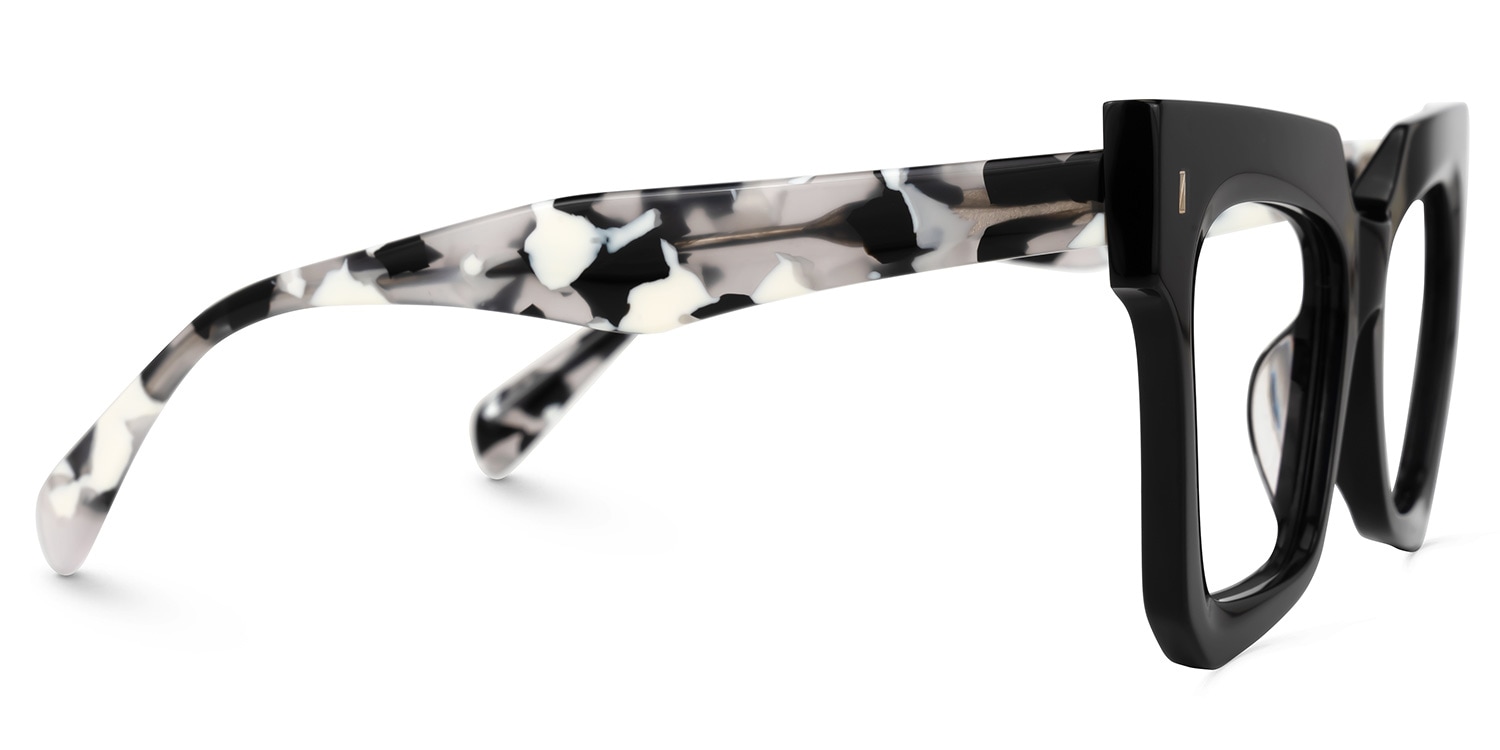 Square Salaam Black Glasses deals -Zeelool Glasses2