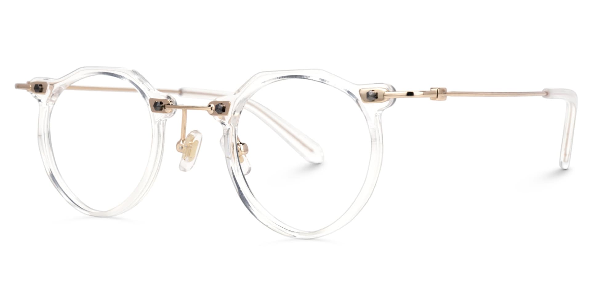 Round Cornell Crystal Glasses deals -Zeelool Glasses1