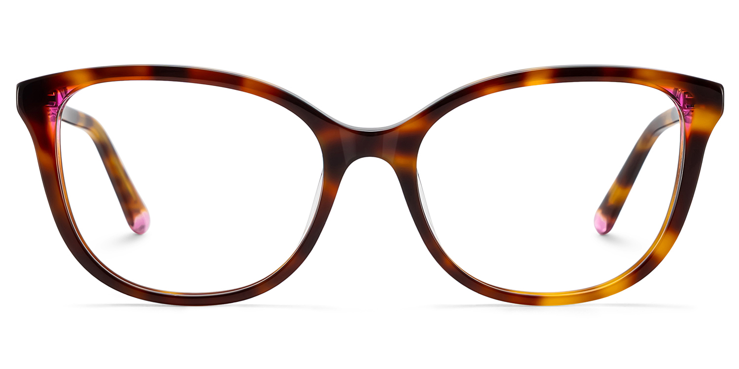 ドウセイカレシ　Butterfly Gloss Brady Tortoise Butterfly Eyeglass Frames for Women | ZEELOOL