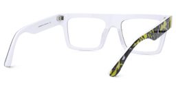 Daciana Rectangle Black Glasses3