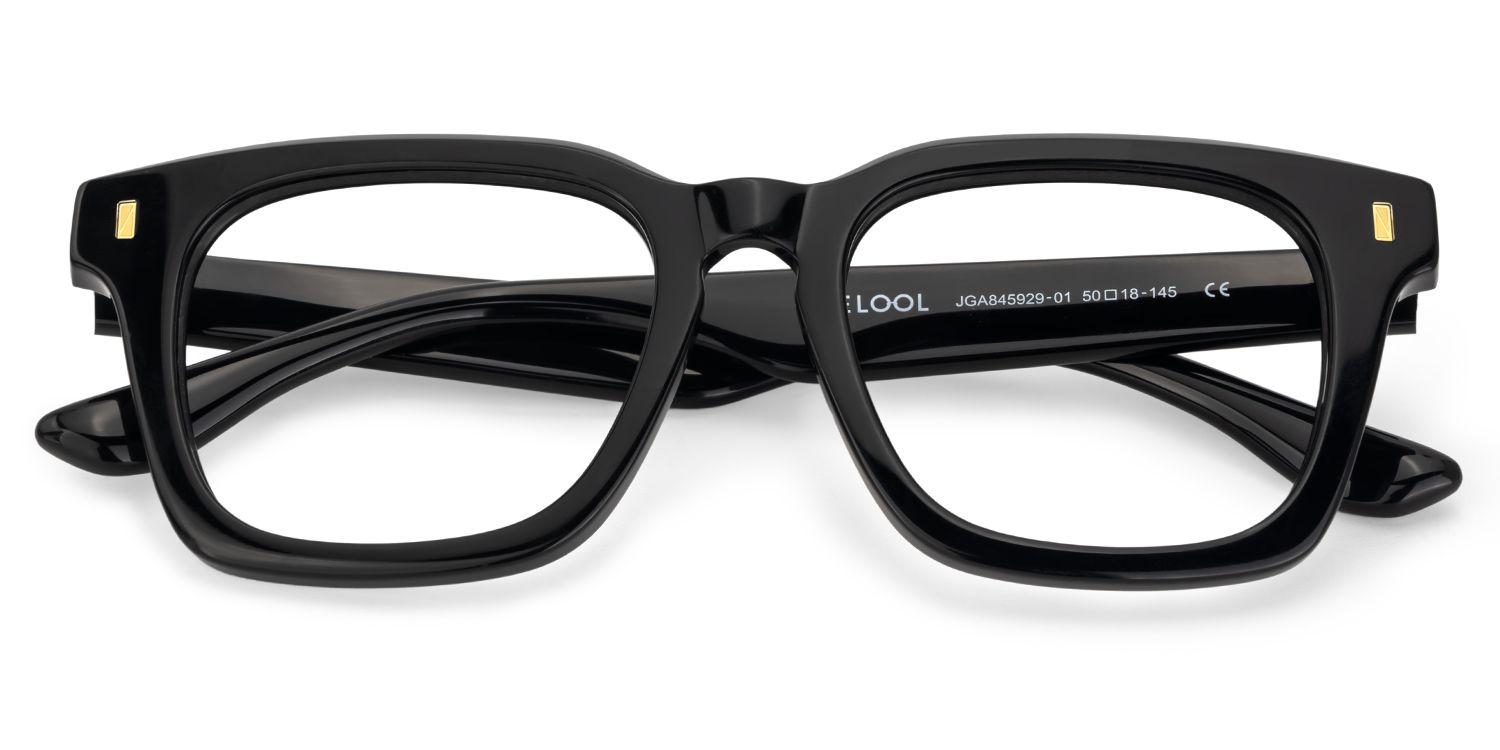 Men's Black Acetate Glasses2