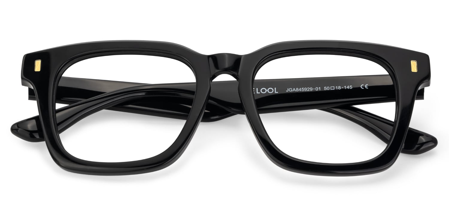 Marleni Square Black Glasses2