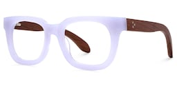 Diana Rectangle Light Purple Glasses1