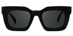 Keisa Square Black Glasses0